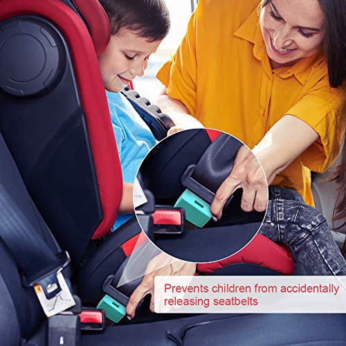מנעול כיסוי בטיחות אבזם סיליקון סיליקון מאובטח | שמור על ילדים בבטחה במושב המכונית ולמנוע מהילדים
